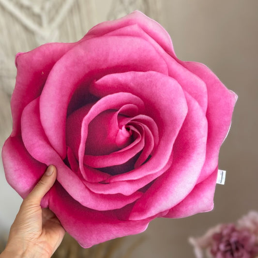 rose shape pillow