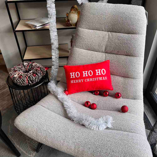 Hohoho Merry Christmas pillow / christmas pillow / red christmas pillow