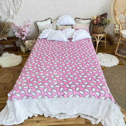 pink pierogi blanket