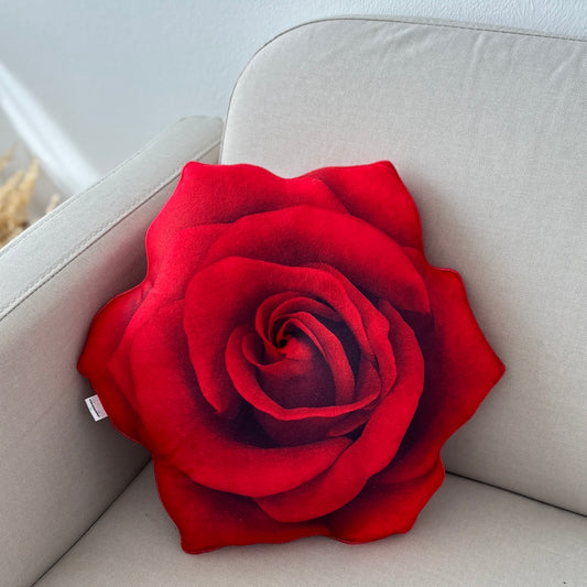 red rose big size pillow / flower shape pillow / flower pillow