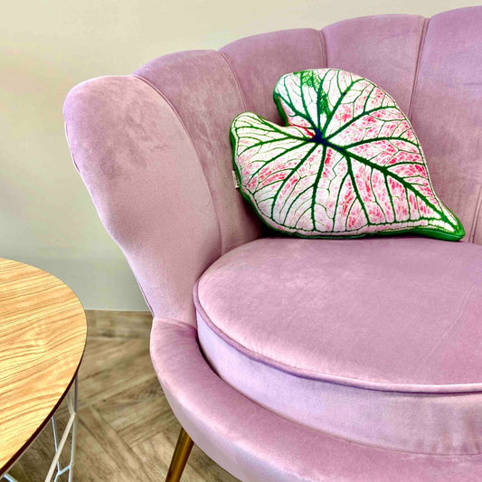 caladium leaf pillow