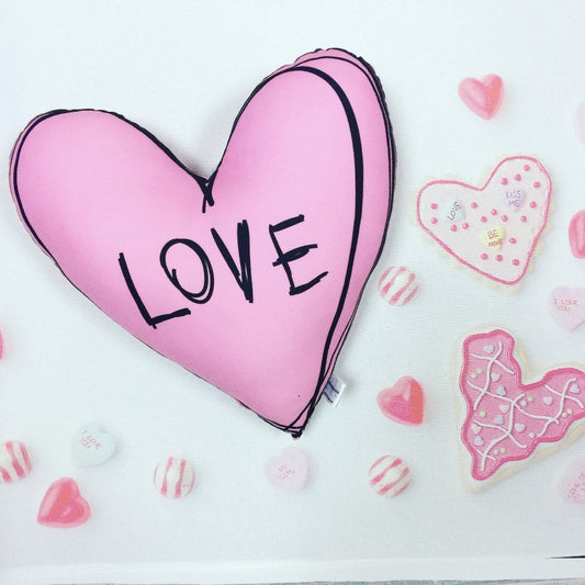 valentine heart pillow