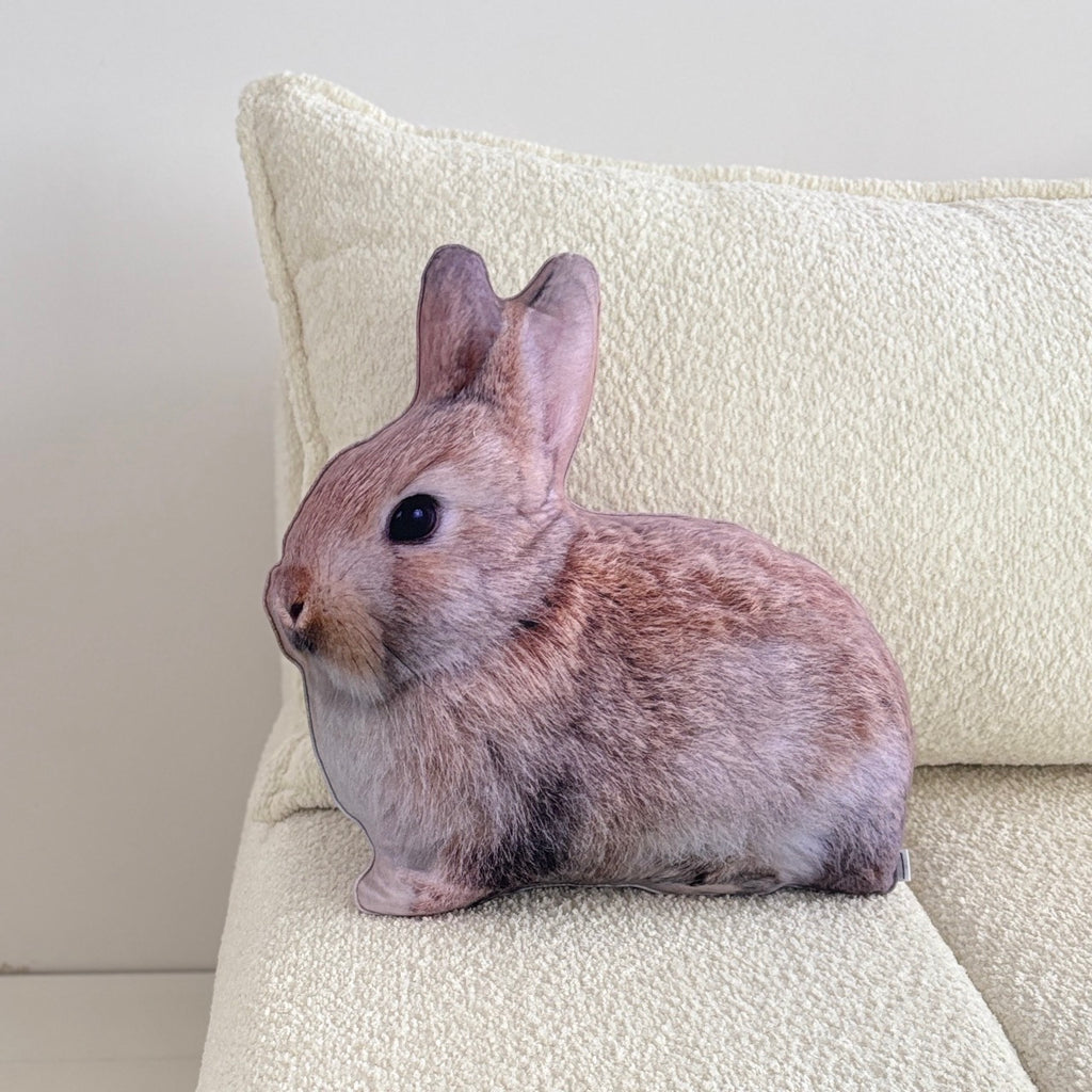 Bunny realistic pillow handmade rabbit cushion animal pillow