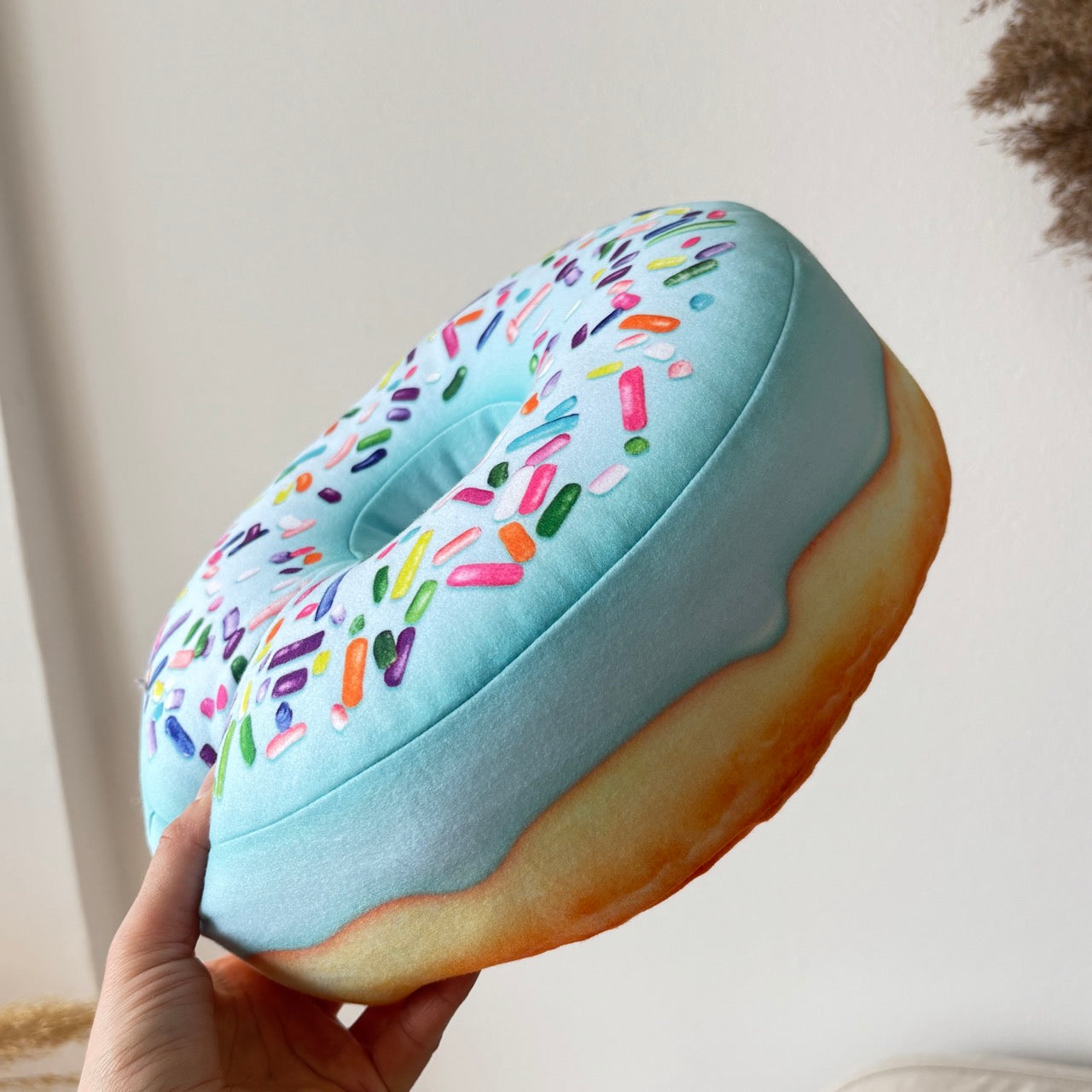 Donut Pillow / small donut mint / Doughnut Cushion / Donut gift