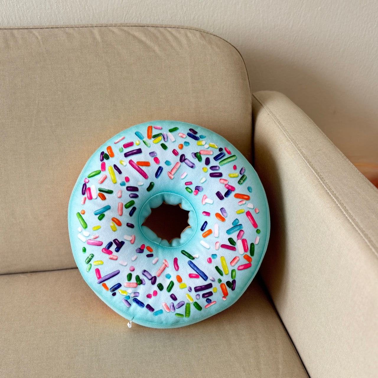 Donut Pillow / Big donut mint / big donut pillow / kids room