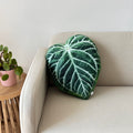 Anthurium leaf shape pillow plant lover gift for urban jungle home decor