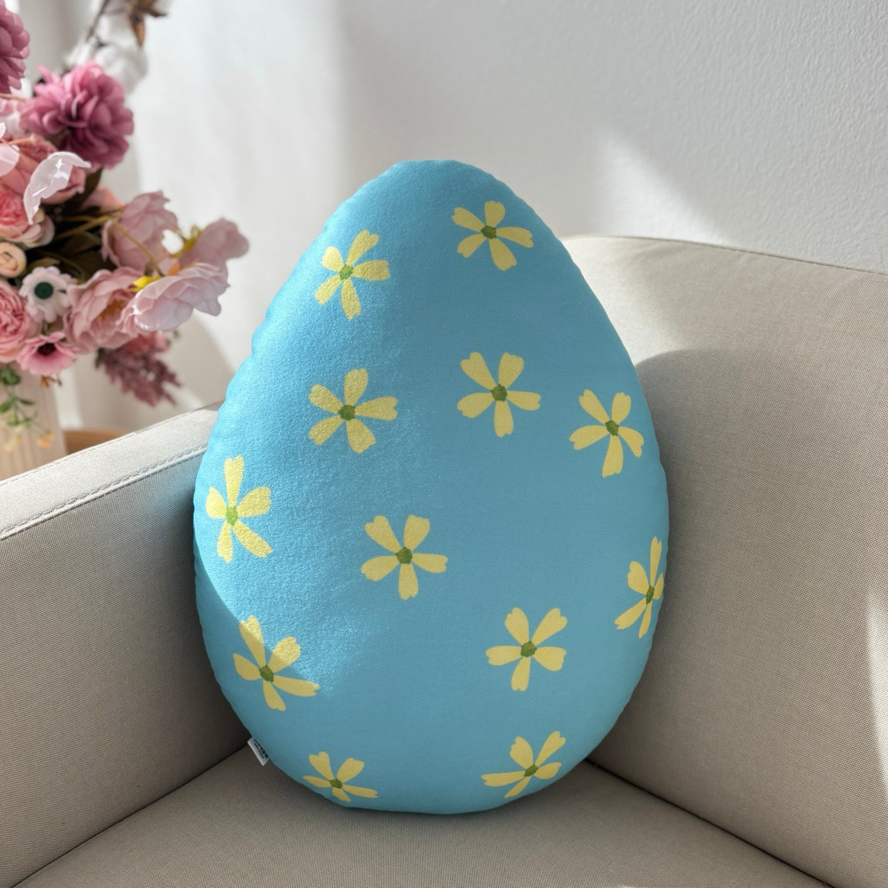 Easter pillow decor Egg cushion spring