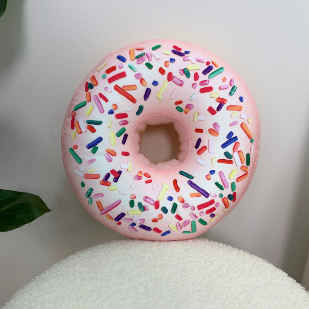 pink donut pillow