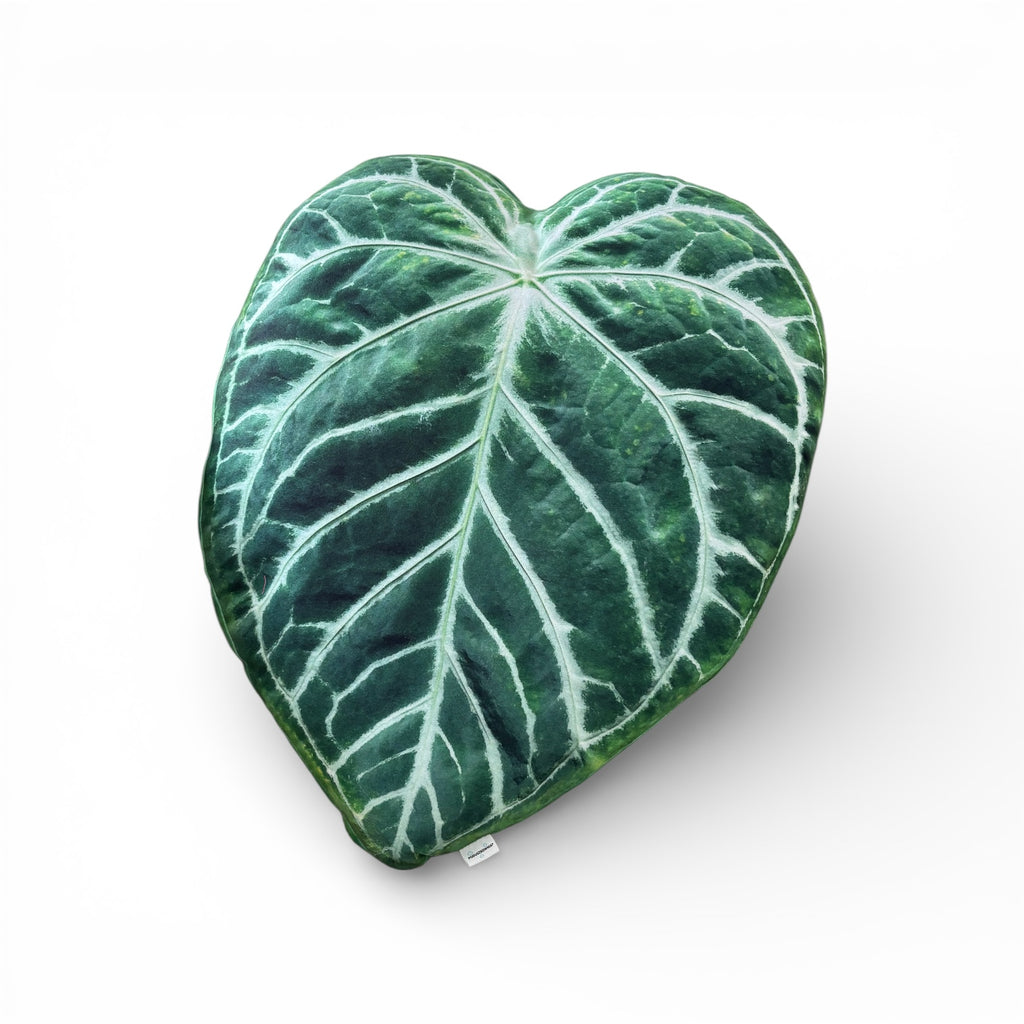 Anthurium leaf shape pillow plant lover gift for urban jungle home decor