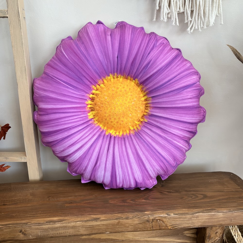 Aster pillow / flower pillow / autumn flower pillow