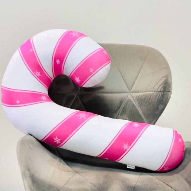 Candy cane pink pillow / christmas pink cushion / Zuckerstange kissen / christmas pillow