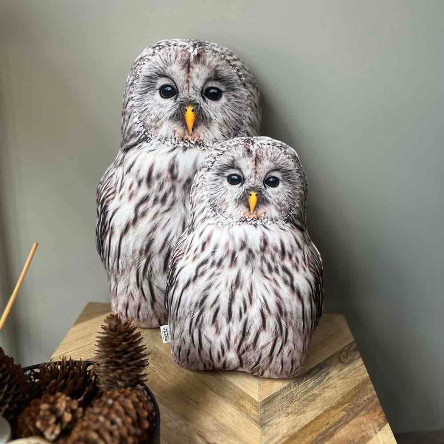 Tawny owl pillow / owl pillow / Owl Realistic Plush / wildlife owl / bird pillow