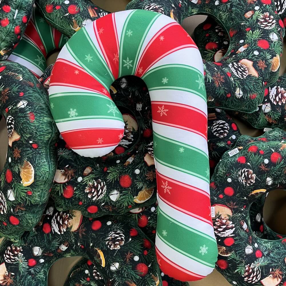 Candy Cane Pillow / Giant Candy Cane / Christmas pillow / Zuckerstangen kissen