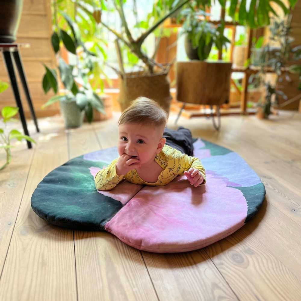 philodendron leaf mat Philodendron Pink Princess leaf floor mat / play mat / leaf floor mat