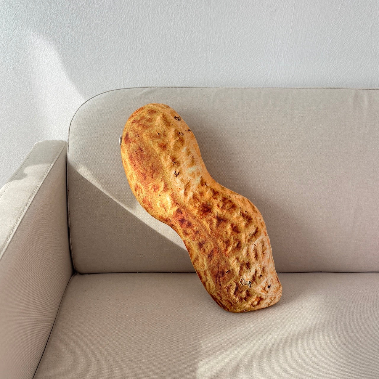 Peanut shape 3d realistic pillow, funny gift for peanuts lover