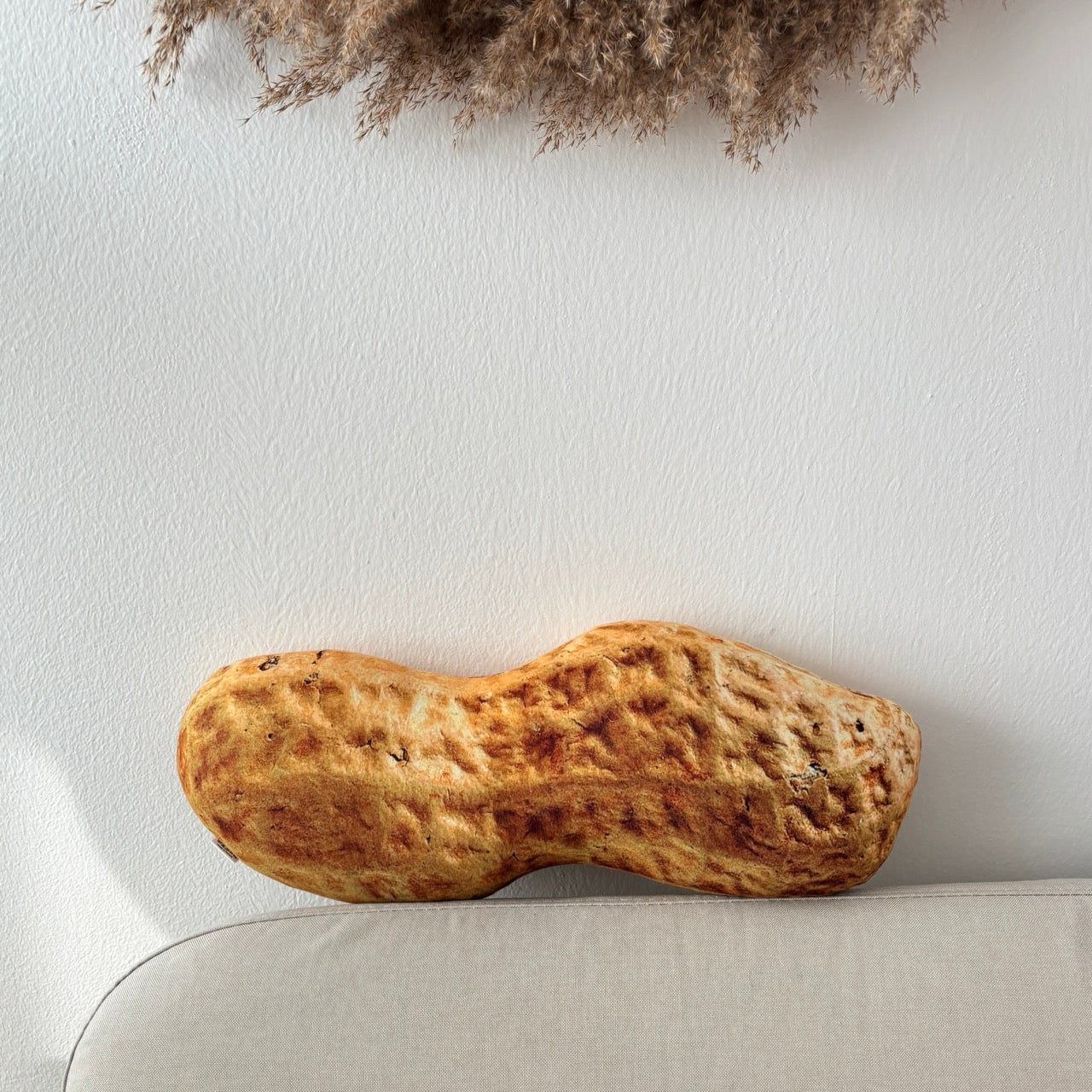 Peanut shape 3d realistic pillow, funny gift for peanuts lover