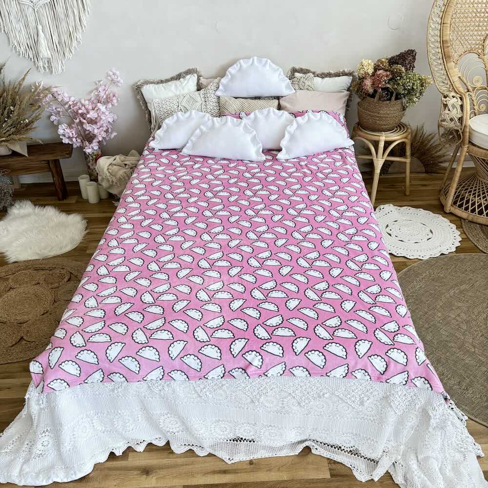 pink pierogi blanket