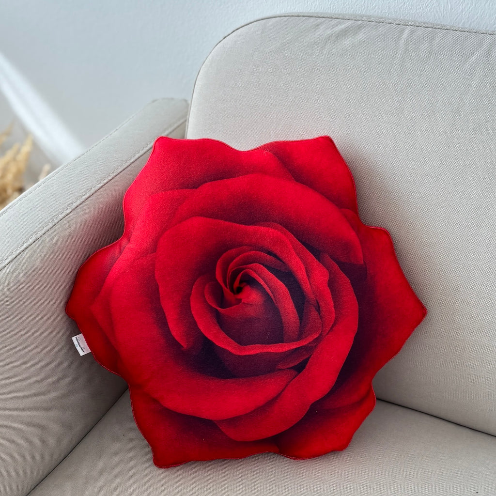 red rose big size pillow / flower shape pillow / flower pillow