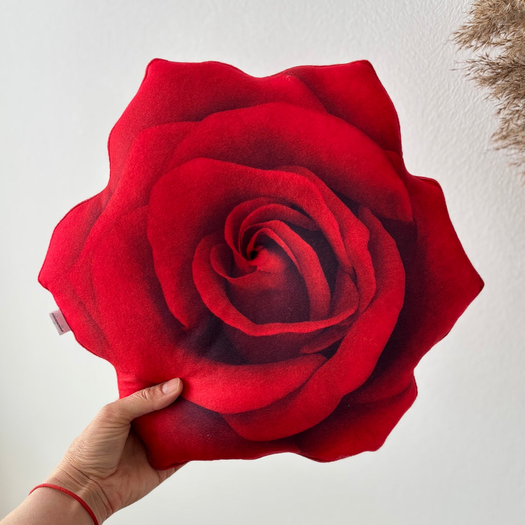 red rose big size pillow / flower shape pillow / flower pillow