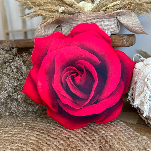 red rose cushion