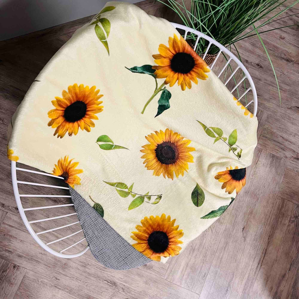 sunflower throw blanket