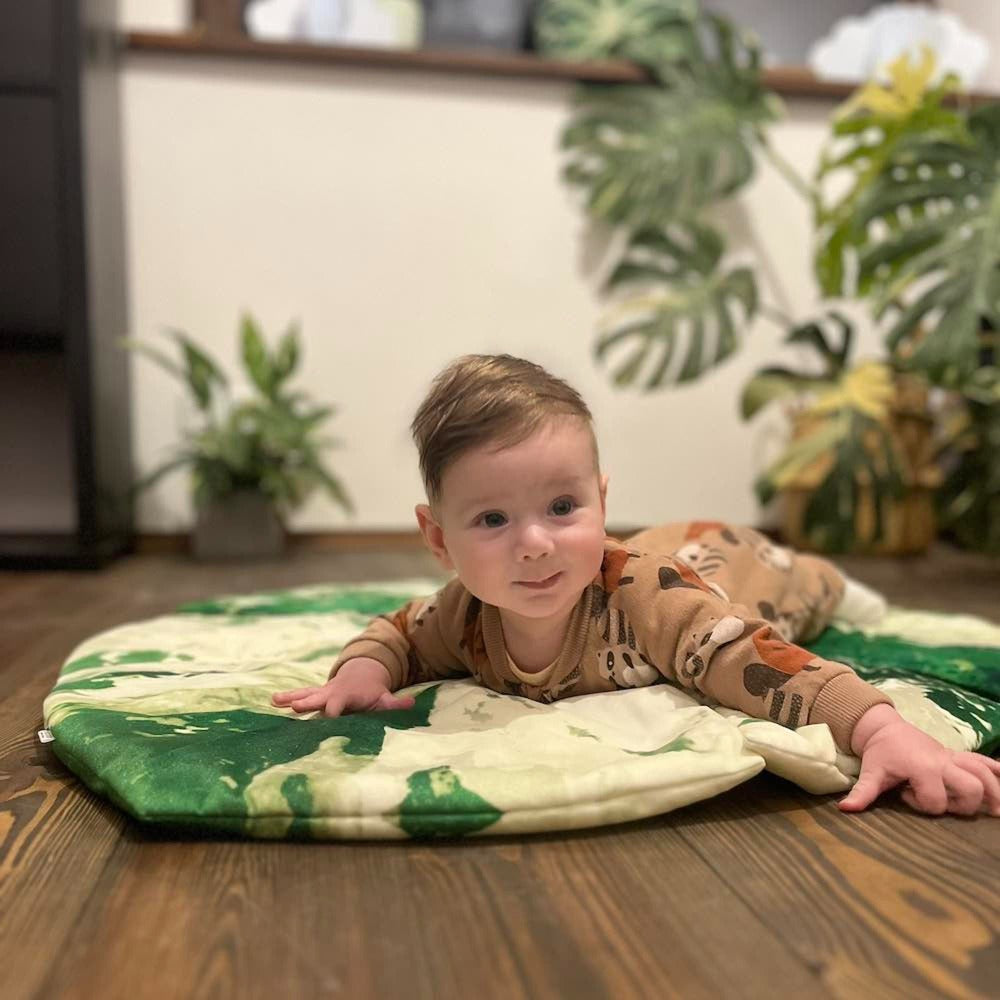 variegated monstera play mat
