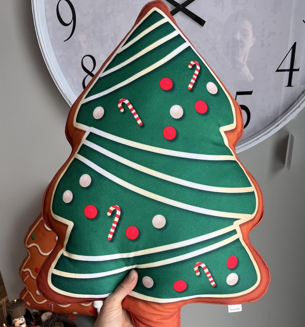 Christmas tree pillow / green christmas tree shaped cushion / christmas gift