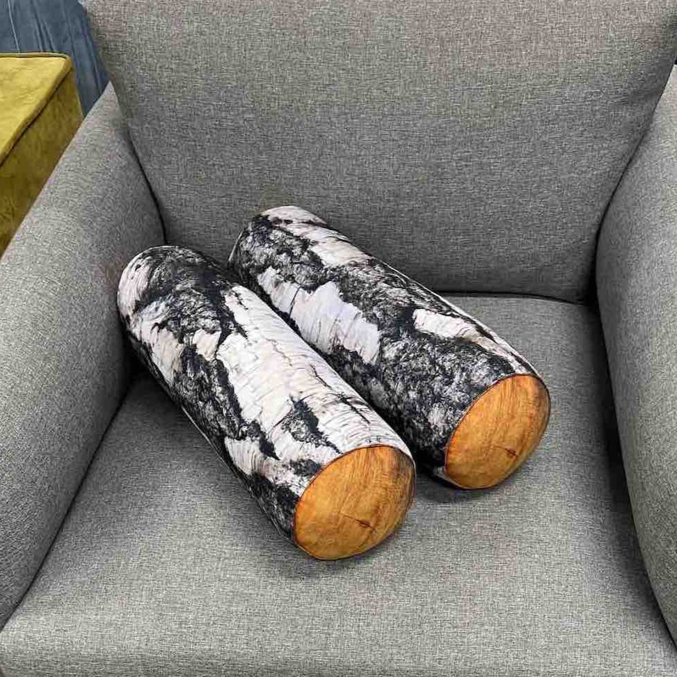 Tree log pillows
