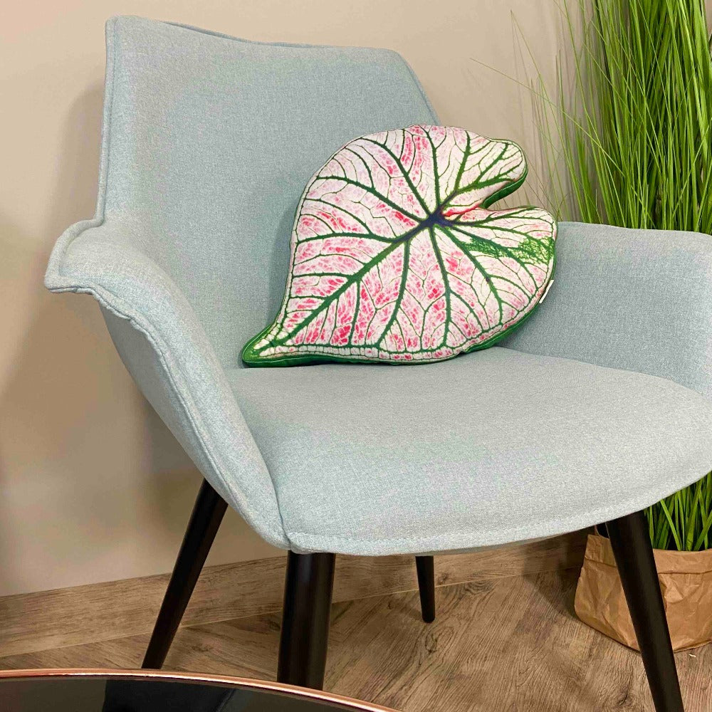 caladium leaf pillow