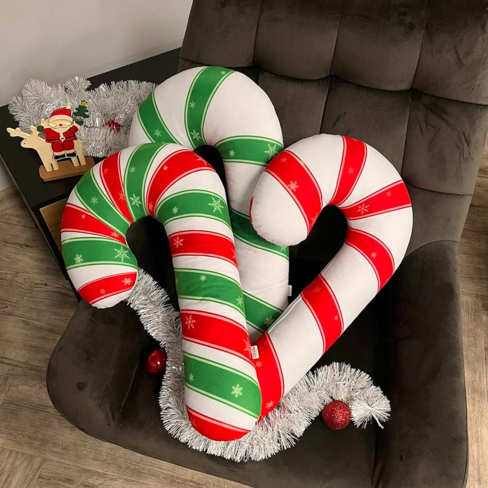 candy cane pillow