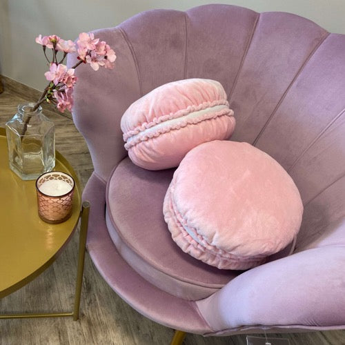 Macaroons cute pink pillow