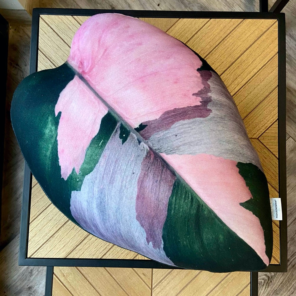 philodendron plant pillow