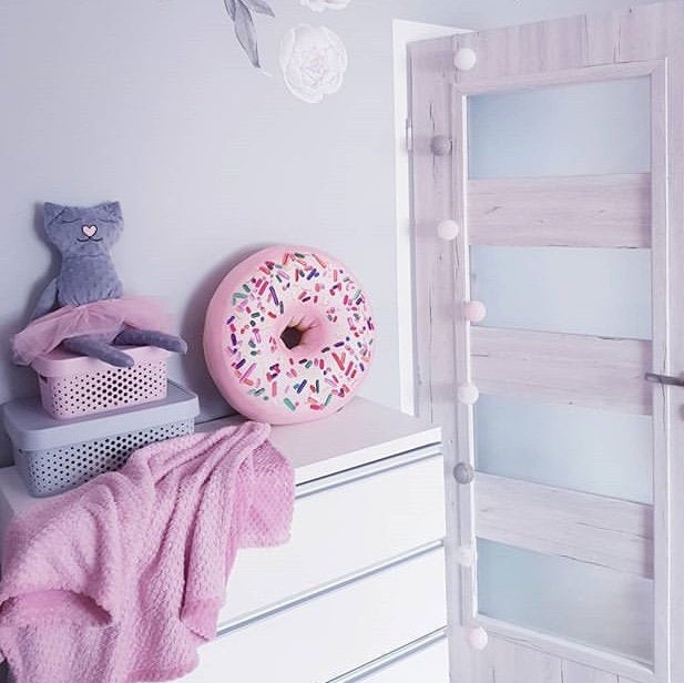 pink donut pillow