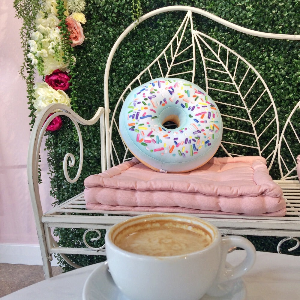 donut mint pillow