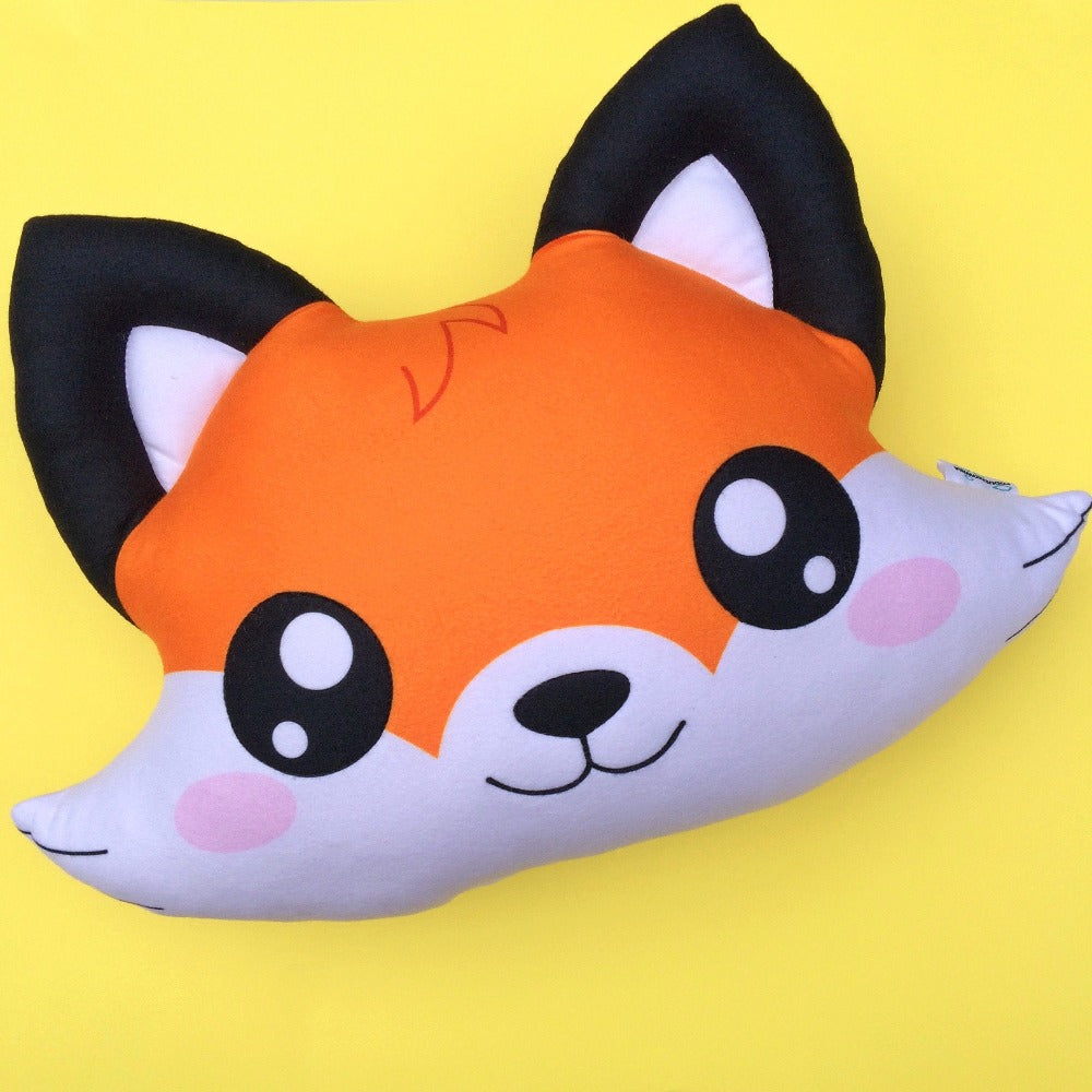 kawaii fox cute pillow