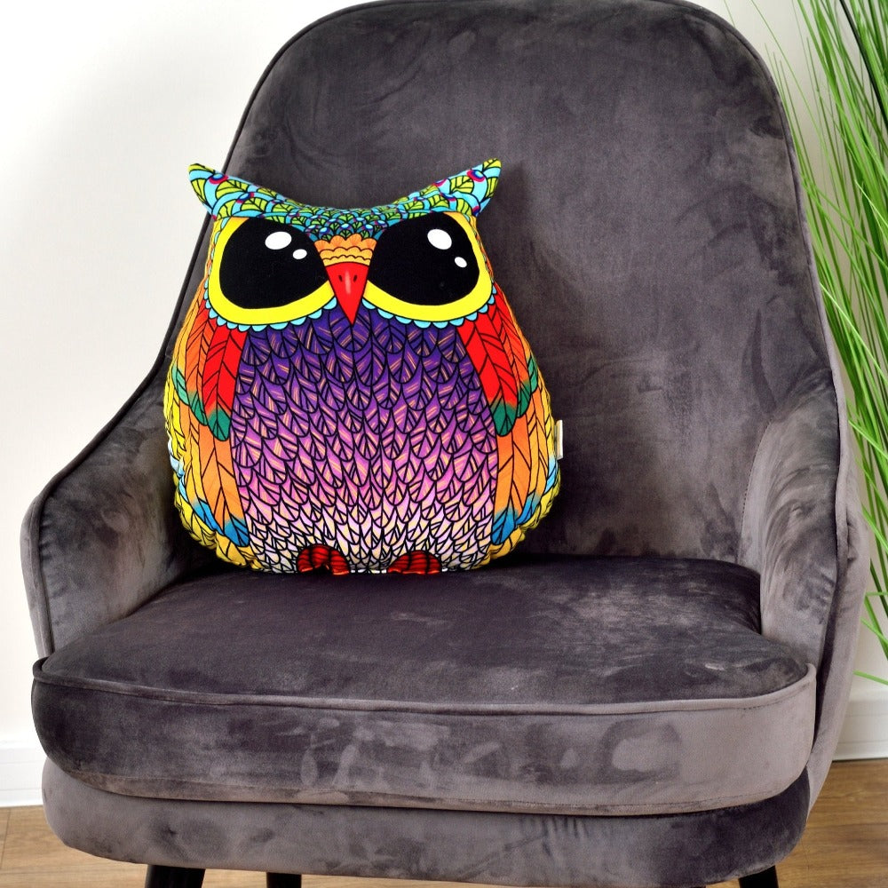 decorative owl pillow