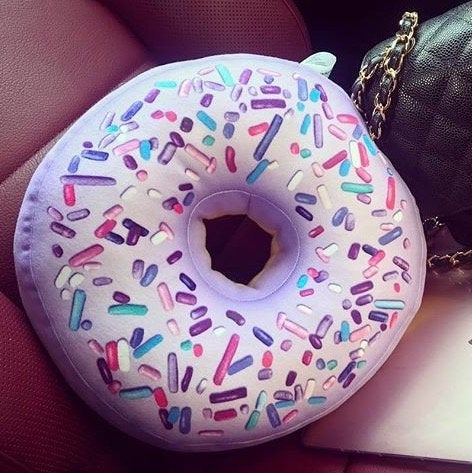 purple donut travel pillow