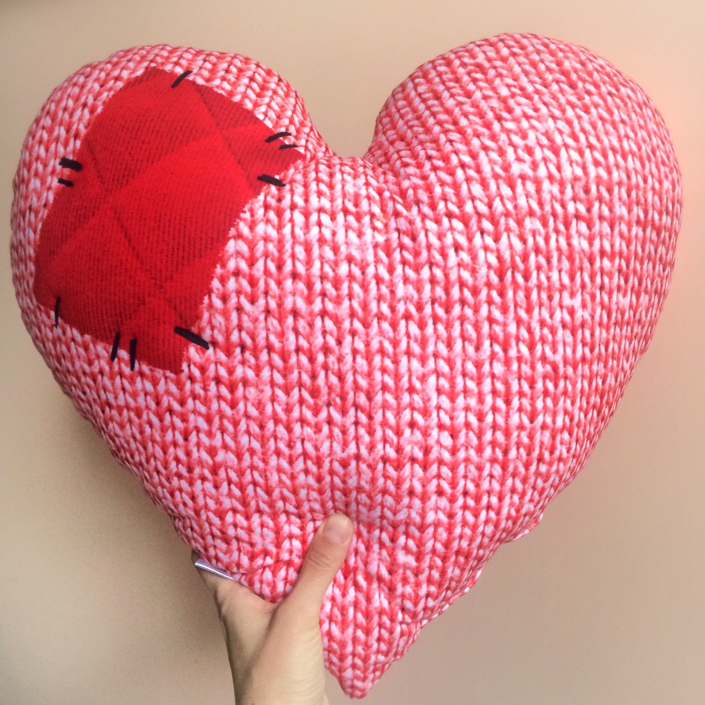 Big 2024 heart pillow