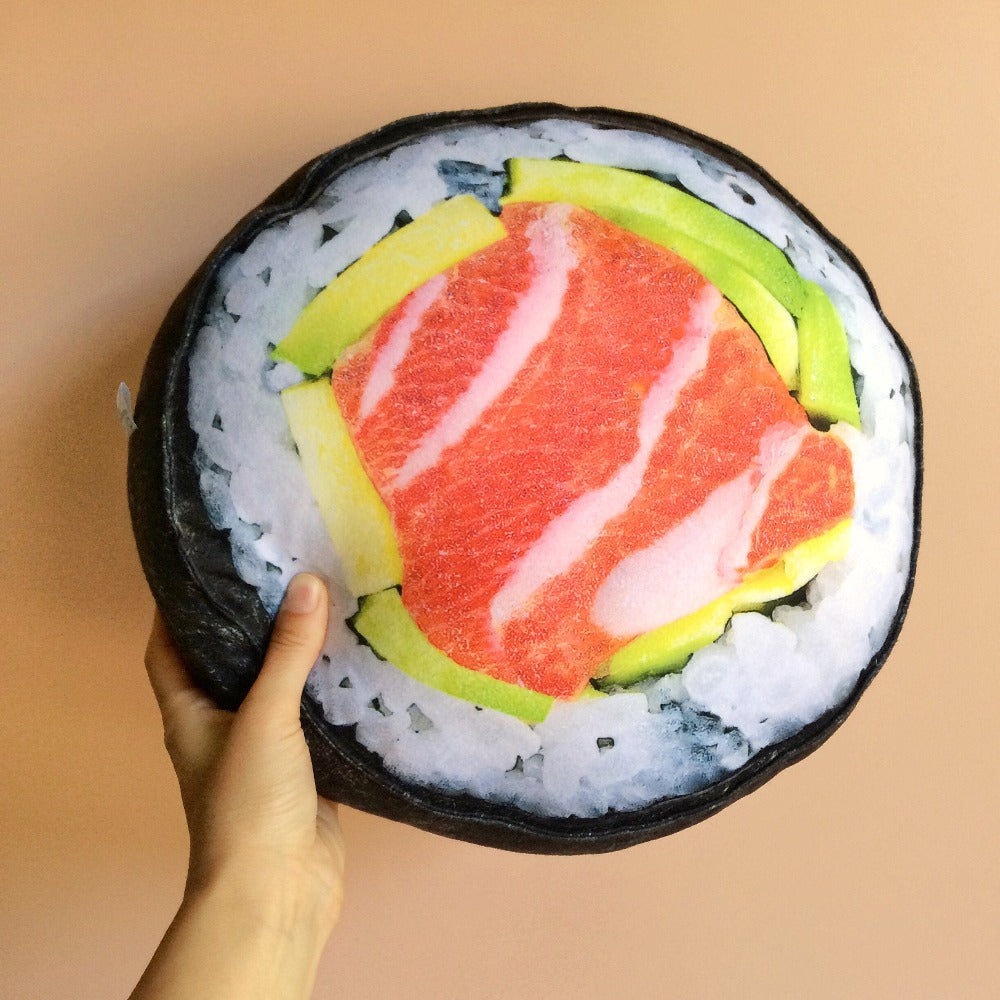 plush sushi pillow