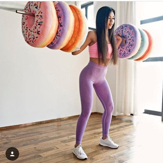 giant purple donuts