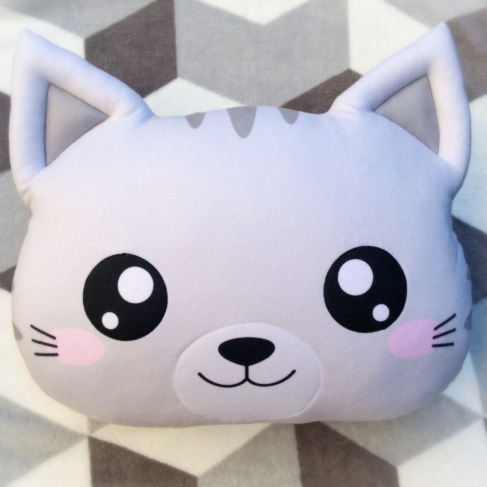 kawaii cute cat pillow