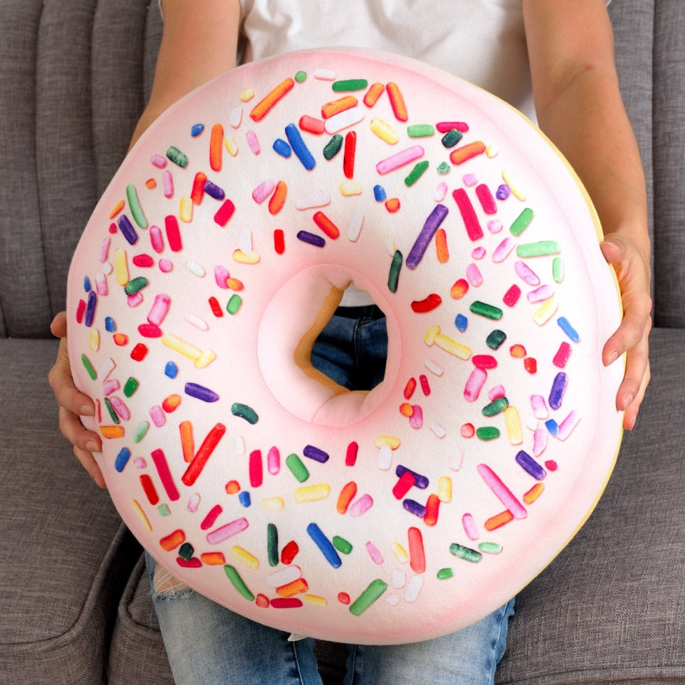 pink donut pillow
