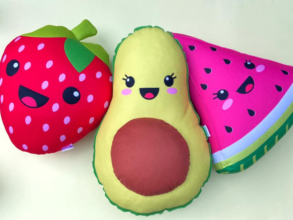 fruit cute kawaii pillows