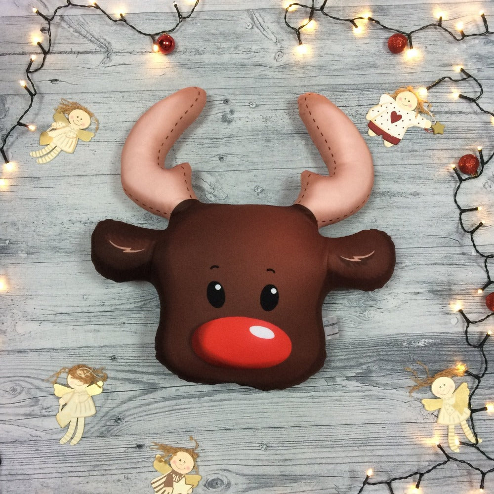 reindeer christmas cute pillow