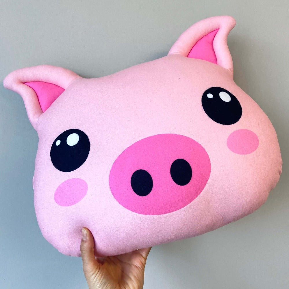 pink pig pillow