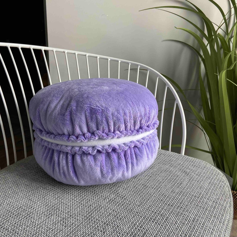 lavender macaron pillow