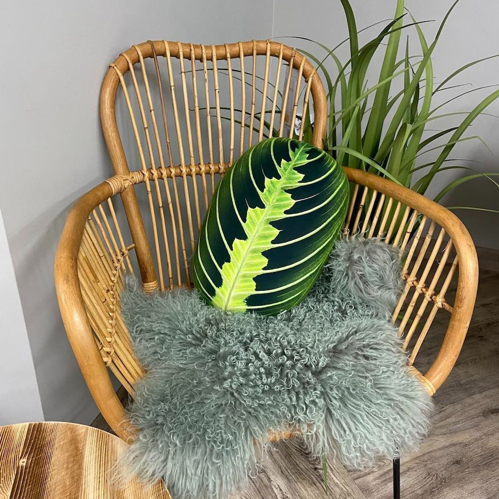 maranta lemon lime pillow