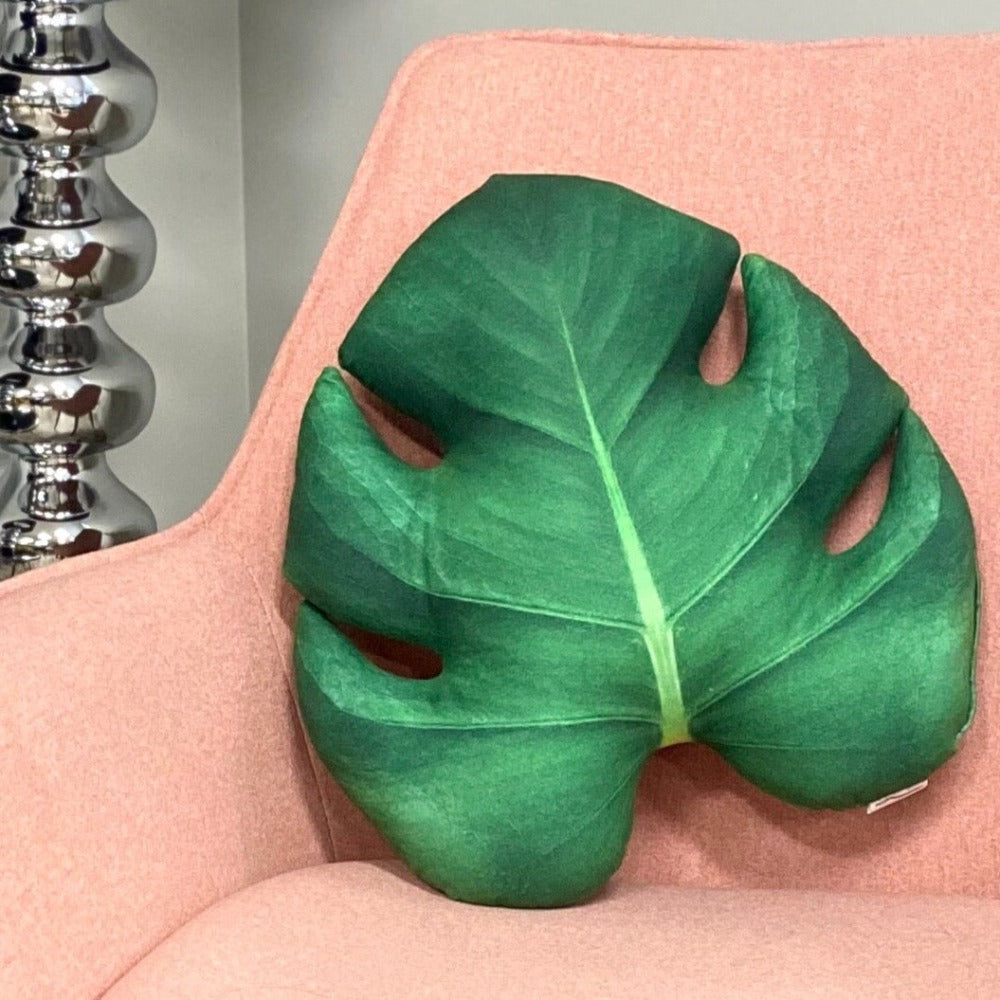 Monstera Leaf Pillow