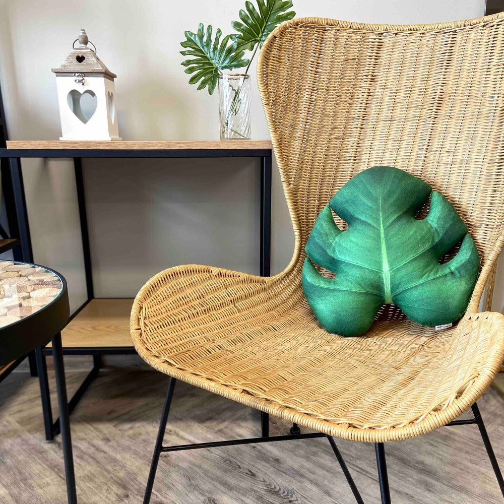 Monstera leaf Pillow 