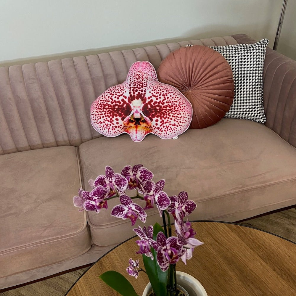 orchid flower pillow
